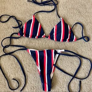Striped Bikini Set